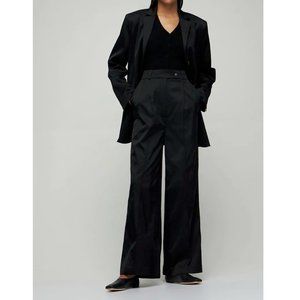 BNWT LOULOU STUDIO Lehen Satin Wide-Leg Pants SIZE S